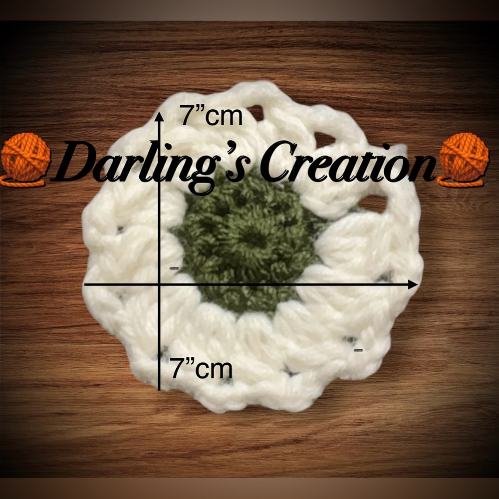 24pcs Handmade Crochet Flowers Applique Embellishment Craft